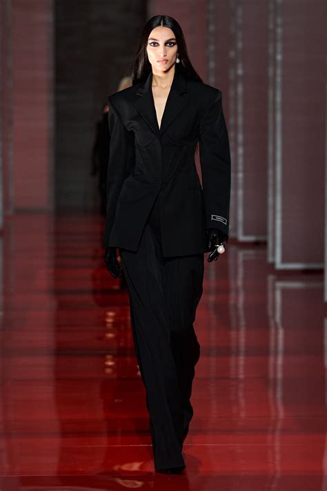 versace black suit woman